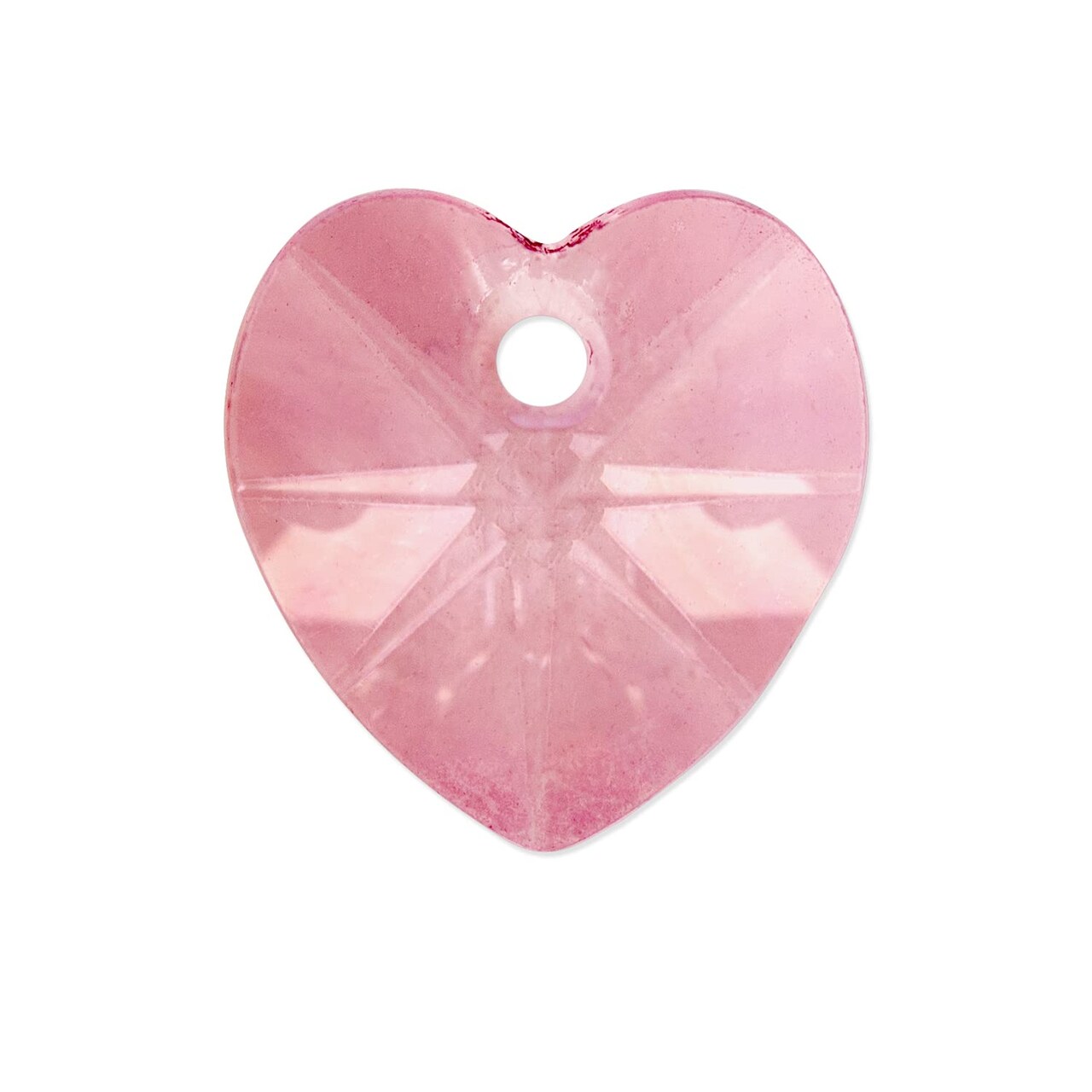 Preciosa Crystal Heart Pendant 10mm Light Pink (Package of 5)